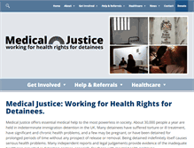 Tablet Screenshot of medicaljustice.org.uk